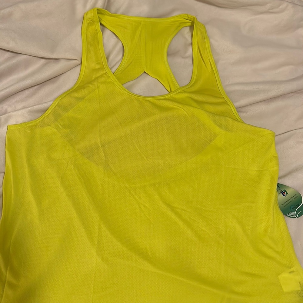 BNWT Zyia Lime Vented Open Back Tank XXXL